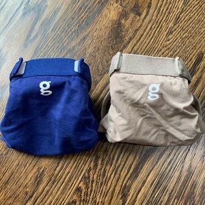 Diaper Cover Duo — Navy and Taupe